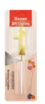 Metallic Gold Candle – Number 1