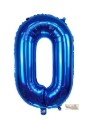 16″ Blue Foil Balloon – Number 0