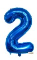 16″ Blue Foil Balloon – Number 2