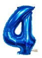 16″ Blue Foil Balloon – Number 4