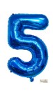 16″ Blue Foil Balloon – Number 5
