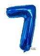 16″ Blue Foil Balloon – Number 7