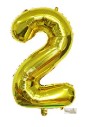 16″ Gold Foil Balloon – Number 2