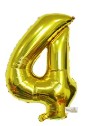 16″ Gold Foil Balloon – Number 4