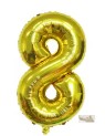 16″ Gold Foil Balloon – Number 8