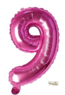 16″ Pink Foil Balloon – Number 9
