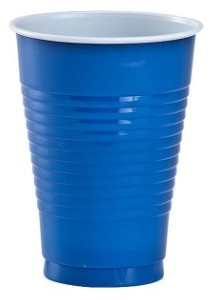 Blue Plastic Disposable Cups 12oz – 50ct