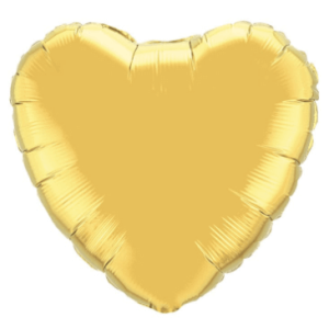 Gold Heart Foil Balloon – 18 inch