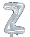 14″ Holographic Silver Foil Balloon –  Letter Z