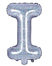 14″ Holographic Silver Foil Balloon – Letter I