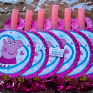 Peppa Pig Blow Horns 6ct