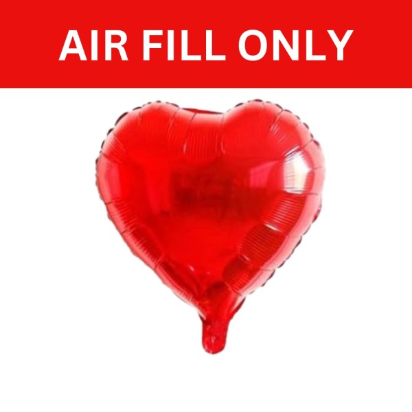 Red Heart Foil Balloon - 10 inch