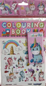 Unicorn Colouring Book with Crayons