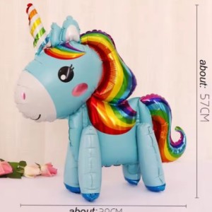 22 inch Unicorn Airwalker Foil Balloon – Blue