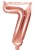 16″ Rose Gold Foil Balloon Number 7