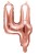 16″ Rose Gold Foil Balloon Number 4