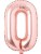16″ Rose Gold Foil Balloon Number 0