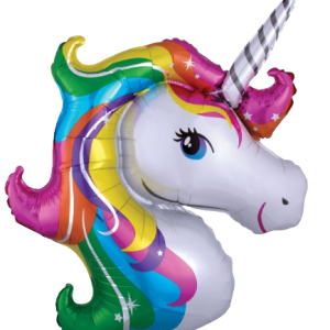 Jumbo Rainbow Unicorn Head Foil Balloon