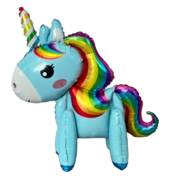 22 inch Unicorn Airwalker Foil Balloon – Blue