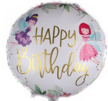Std Happy Birthday Fairy Foil Balloon
