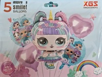 LOL Surprise Foil Balloon Kit – 5ct
