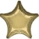 5″ Star Foil Balloon 5ct – White Gold