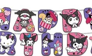 Kuromi Birthday Banner