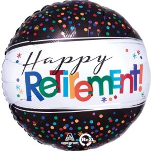 Std Happy Retirement Foil Balloon