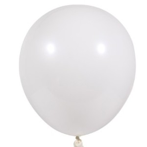 12″ White Latex Balloons 100ct