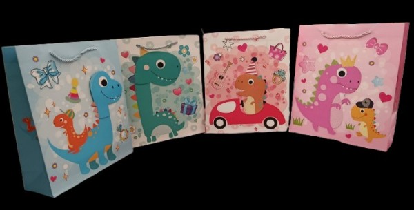 Dinosaur Paper Gift Bag - Medium