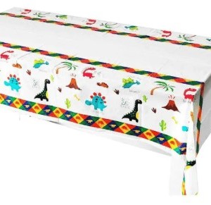 Forest Dinosaur Plastic Rectangle Table Cover