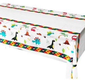 Plastic Forest Dinosaur Rectangle Tablecover