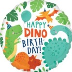 Std Happy Dino Birthday Foil Balloon