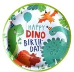 Happy Dino Birthday Dessert Plates 10ct