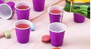 Purple Plastic Cup 2oz – 25ct