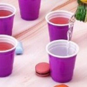 2oz Plastic Disposable Shot Cups 25ct – Purple