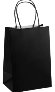 Mini Paper Gift Bag 4″x6″ – Black