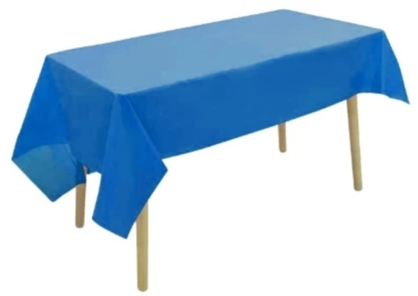 Plastic Rectangle Table Cover 54"x72"- Blue