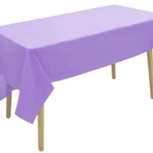 Plastic Rectangle Table Cover 54″x72″- Purple