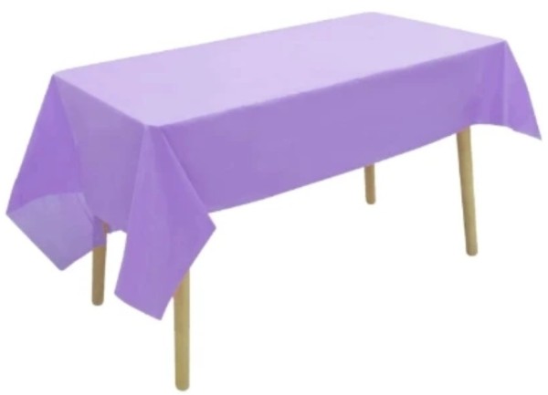 Plastic Rectangle Table Cover 54"x72"- Purple