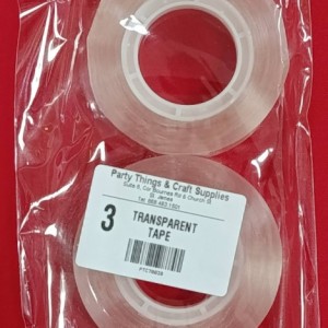 Motarro Transparent Sticky Tape Rolls 3ct