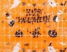Square Doorway Curtain – Happy Halloween Orange