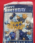 Galaxy Space Happy Birthday Balloon Garland Kit
