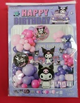 Kuromi Happy Birthday Balloon Garland Kit