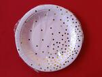 Pink with Gold Dots Lunch Plates 10ct