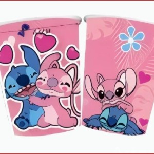 Lilo & Stitch Paper Cups Pink 8oz – 10ct