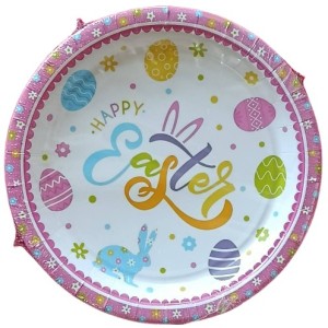 Happy Easter Dessert Plates 20c