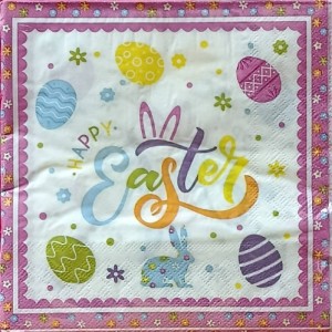 Happy Easter Lunch Napkins 20c