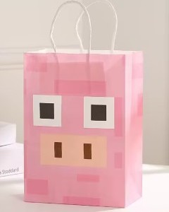 Minecraft Pig Small Gift Bag
