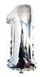 16″ Silver Foil Balloon – Number 1